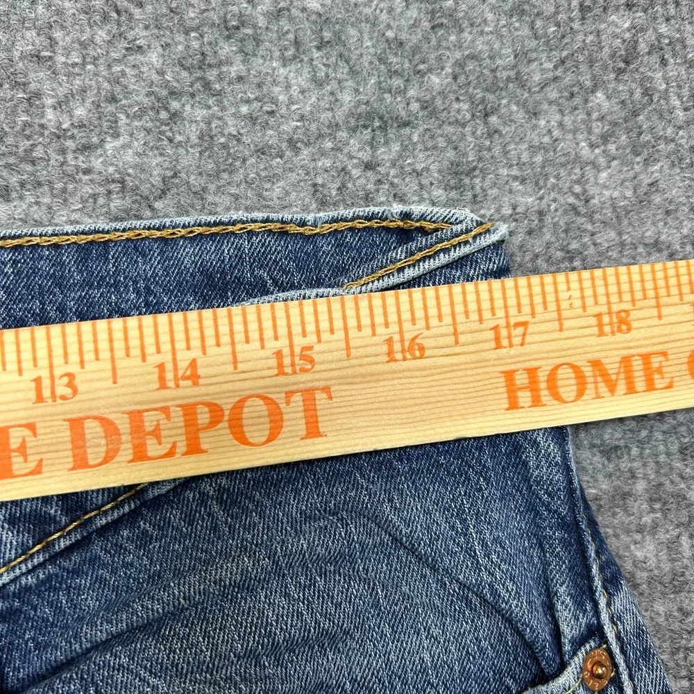 Levi's 505 Jeans Men's Blue Denim Straight Pockets Classic Zip Fly 34X31 - Flaws